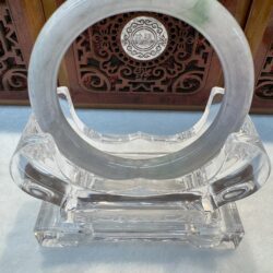 Certified Real Jade Bangle #8005307, Size: 54mm