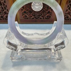 Certified Real Jade Bangle #8005230, Size: 54mm