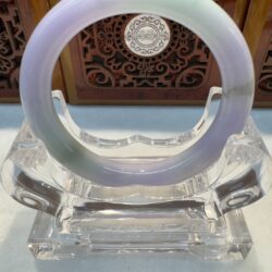 Certified Real Jade Bangle #8005421, Size: 54mm