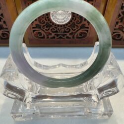 Certified Real Jade Bangle (jadeite) #8004663 size 53mm