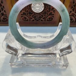 Certified Real Jade Bangle (jadeite) #8004582 size 53mm