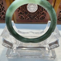 Certified Real Jade Bangle (jadeite) #8004756 size 53mm
