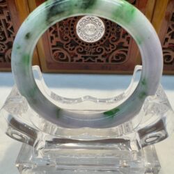 Certified Real Jade Bangle (jadeite) #8005417 size 53mm