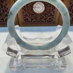 Certified Real Jade Bangle (Jadeite) #2003809 size 59mm