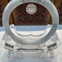 Certified Real Jade Bangle (Jadeite) #7002632 size 60mm
